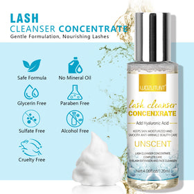 WOZUTUNT eyelash aftercare bags organized for travel and post-treatment upkeep.