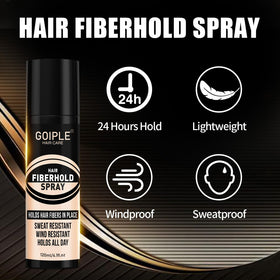 WOZUTUNT fiber hold spray keeps hairline defined during workouts.