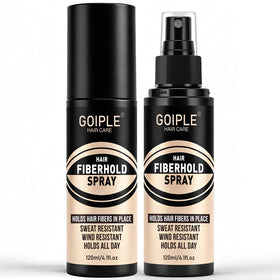 WOZUTUNT Fiber Hold Spray bottle delivers all-day hold for men's hair.