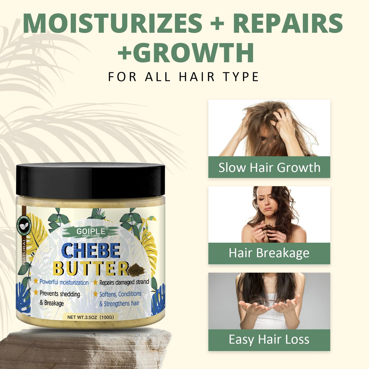 WOZUTUNT Hair gloss after oil application shows shinier, healthier-looking strands.