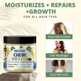 WOZUTUNT Hair gloss after oil application shows shinier, healthier-looking strands.
