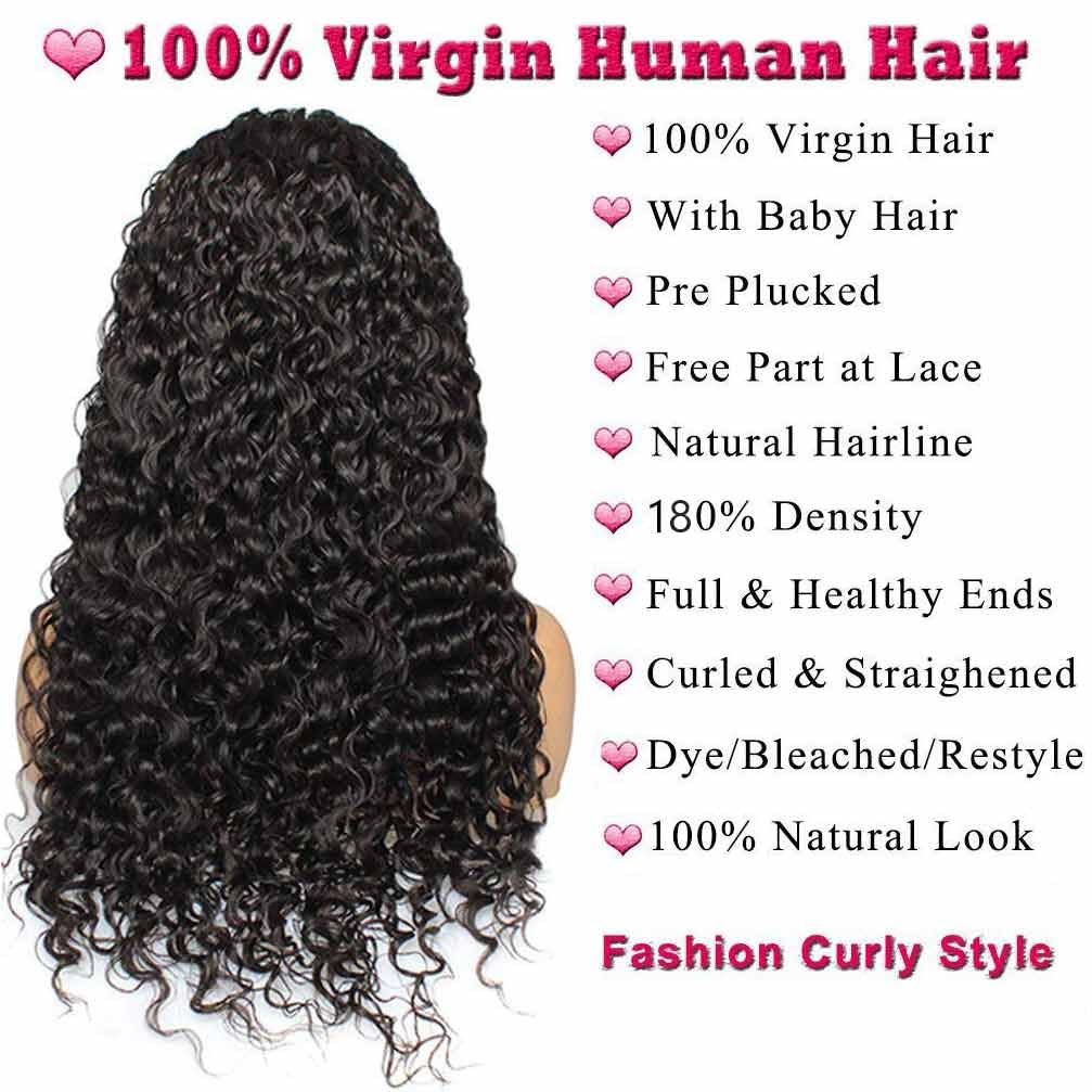 WPPIKK 13x4 lace front wig side view shows wet and wavy texture for beach-ready looks.