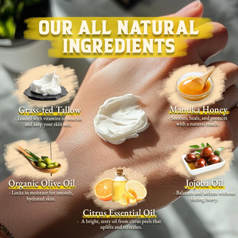 Citrus-scented Wrath & Remedy balm refreshing the skin with natural hydration
