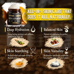 Applying balm to face and body demonstrates smooth, non-greasy spread