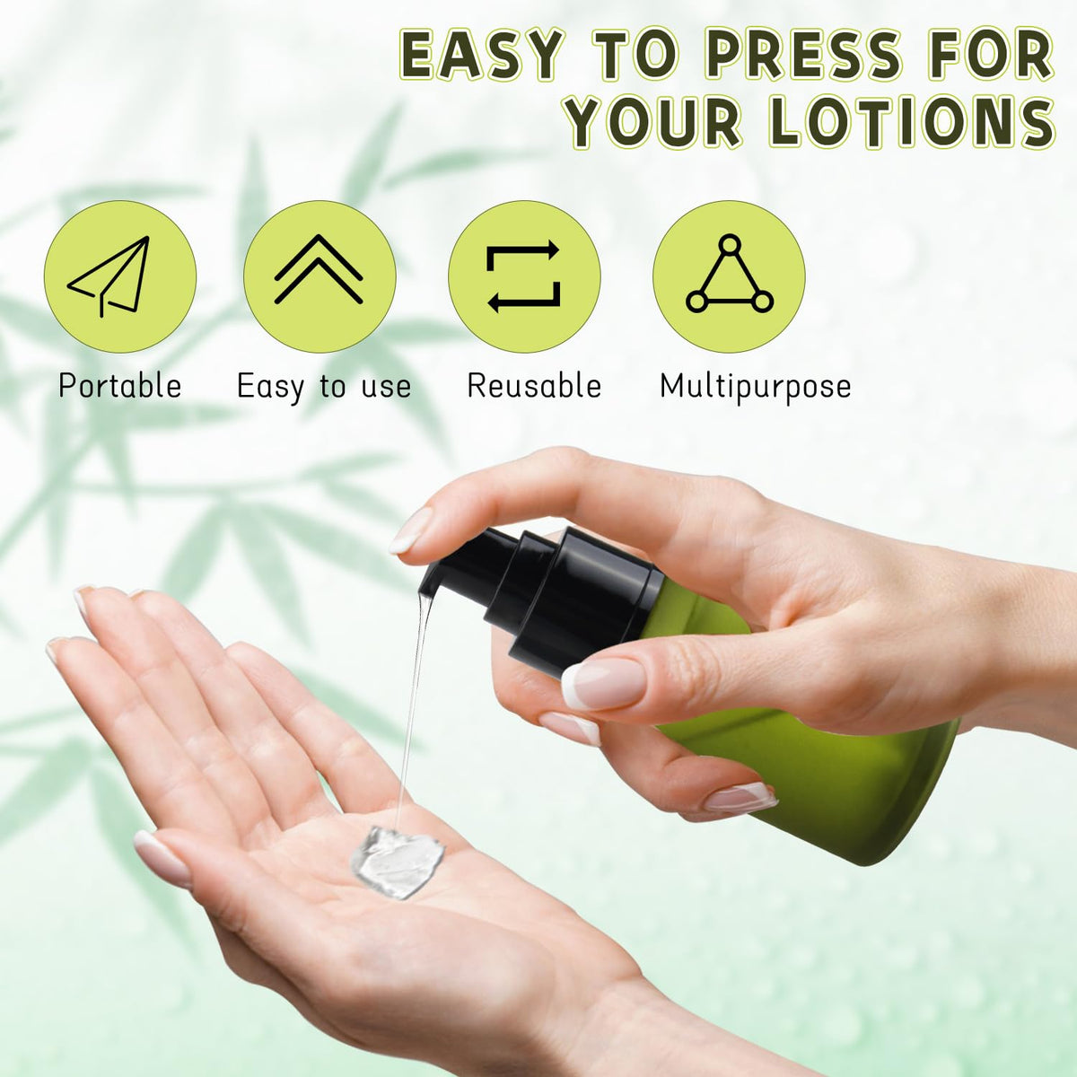 Wresty glass bottle with screw-cap seals liquids securely when carried.
