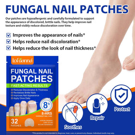 WRFAATGO 8-hour moisturizing toenail patch demonstrates overnight nourishment.