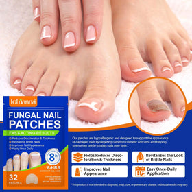 WRFAATGO toenail patches show the simple apply-and-remove process.