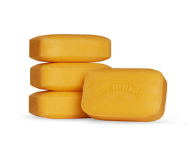 Wright's Coal Tar Soap lather close-up showing rich cleansing foam