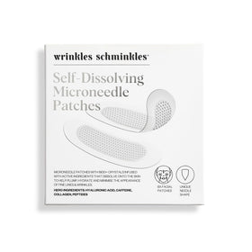 Wrinkles Schminkles self-dissolving microdart patch on the face for hydration and smoothing