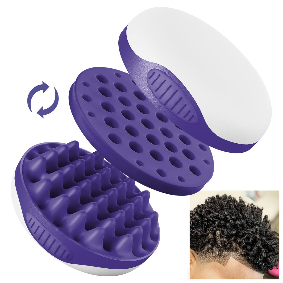WTTORDE silicone brush for curly hair offers gentle control during styling.