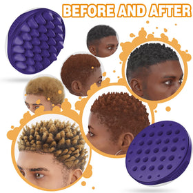 WTTORDE silicone brush flat surface smooths hair for sleek looks.