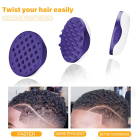 WTTORDE silicone brush with a wavy surface creates natural curls.
