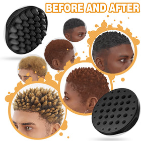 WTTORDE brush with wavy side large holes for voluminous waves.