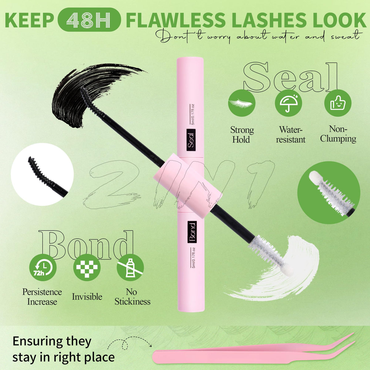 WTVANE day-to-night lash look with natural wispy clusters.