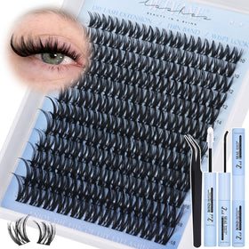 wtvane Flora Lash Clusters Kit packaging showing premium DIY lashes for cosplay looks.