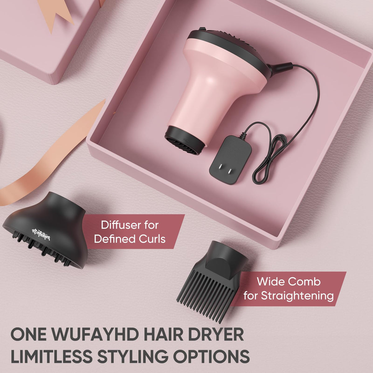 WUFAYHD curl diffuser reducing frizz and boosting shine