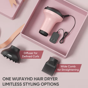 WUFAYHD curl diffuser reducing frizz and boosting shine