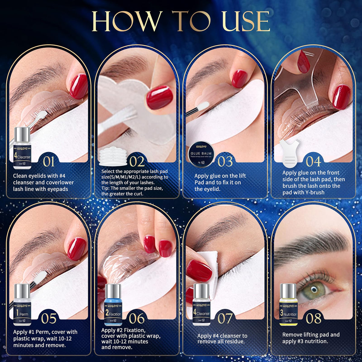 WUGOYU nutrition serum setup provides post-lift care.