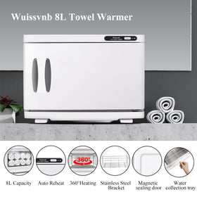 Wuissvnb cabinet interior shelves keep towels organized for quick client access.