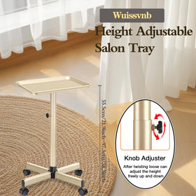 Wuissvnb rolling tray with anti-wind casters for smooth, quiet movement.