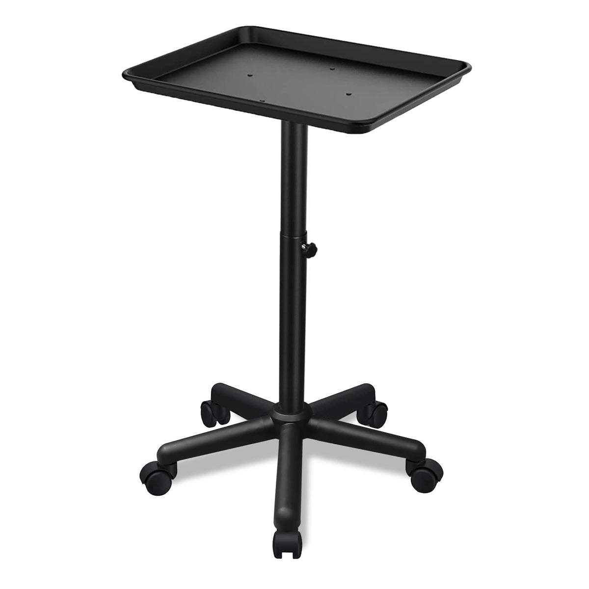 Wuissvnb salon tray on wheels enables smooth client-side mobility.