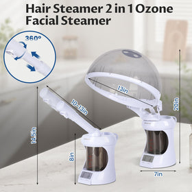 Wuissvnb tabletop steamer shown on a vanity for convenient home use