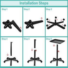 Wuissvnb tattoo station cart ready for ink sessions and portability.
