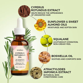 Wuliao oil on arm demonstrates fast-absorbing hydration for dry skin.