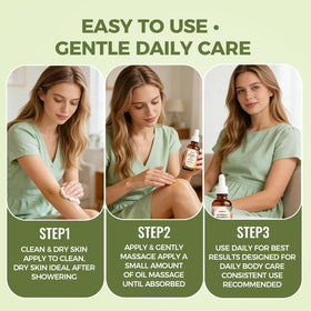 Wuliao application after hair removal helps soothe and refine skin texture.