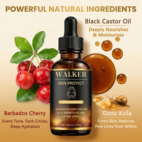Wuliao Walker Skin Protect Serum being applied on the face for daily use.