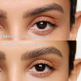 WUNDERBROW Frame & Set clear brow gel precision comb close-up for even coverage.