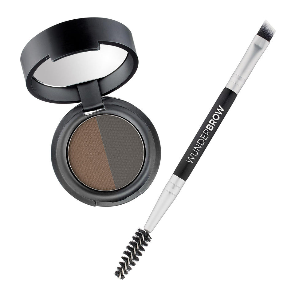 WUNDERBROW Soft Brow Define Duo compact with mirror for on-the-go brow shaping