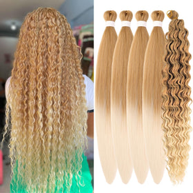 Wuqibawu honey blonde shade closeup showing vibrant color