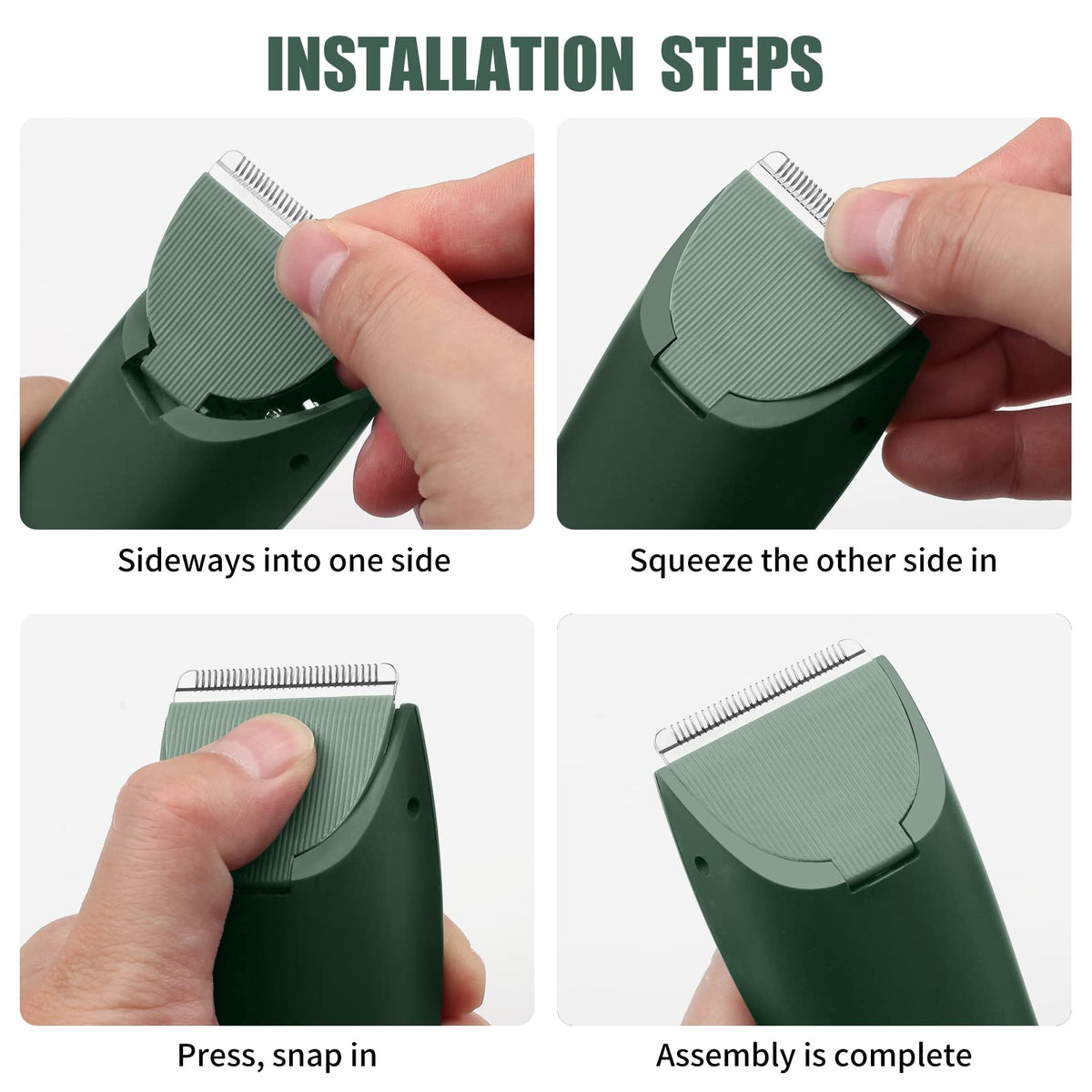 Pre-lubricated Wusuker blade detail emphasizing smooth operation
