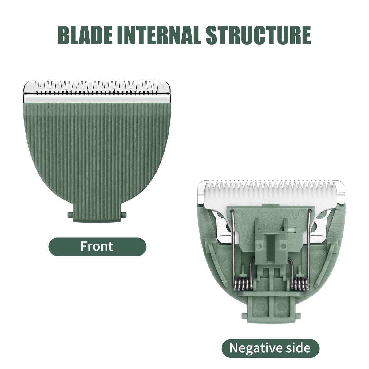 Two-pack Wusuker blades compatible with Meridian shaver for convenience