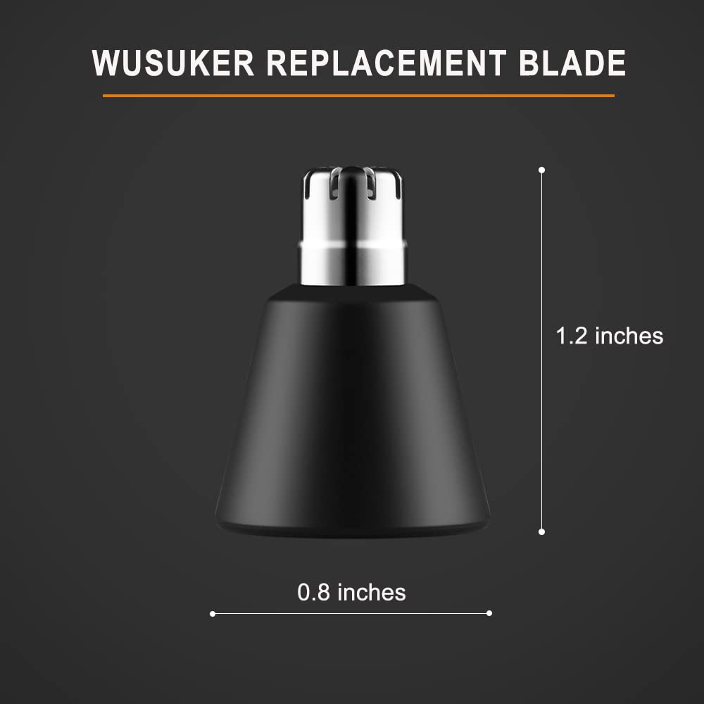 Two-pack replacement heads for uninterrupted nose grooming.