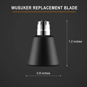 Two-pack replacement heads for uninterrupted nose grooming.