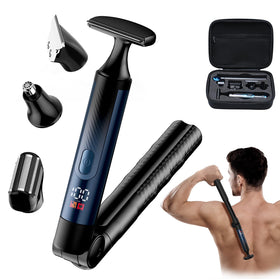 WUXO back shaver with 2-inch head for quick back grooming