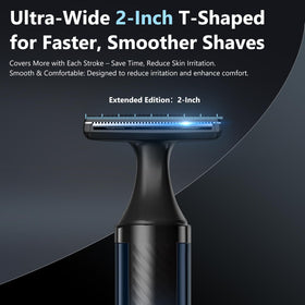 WUXO back shaver long reach handle enabling easy access