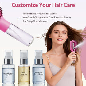 WWMovaRift fillable reservoir enables easy water or conditioner spray.