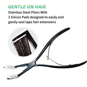 WXFHTDA Black stainless steel extension plier for durable performance.
