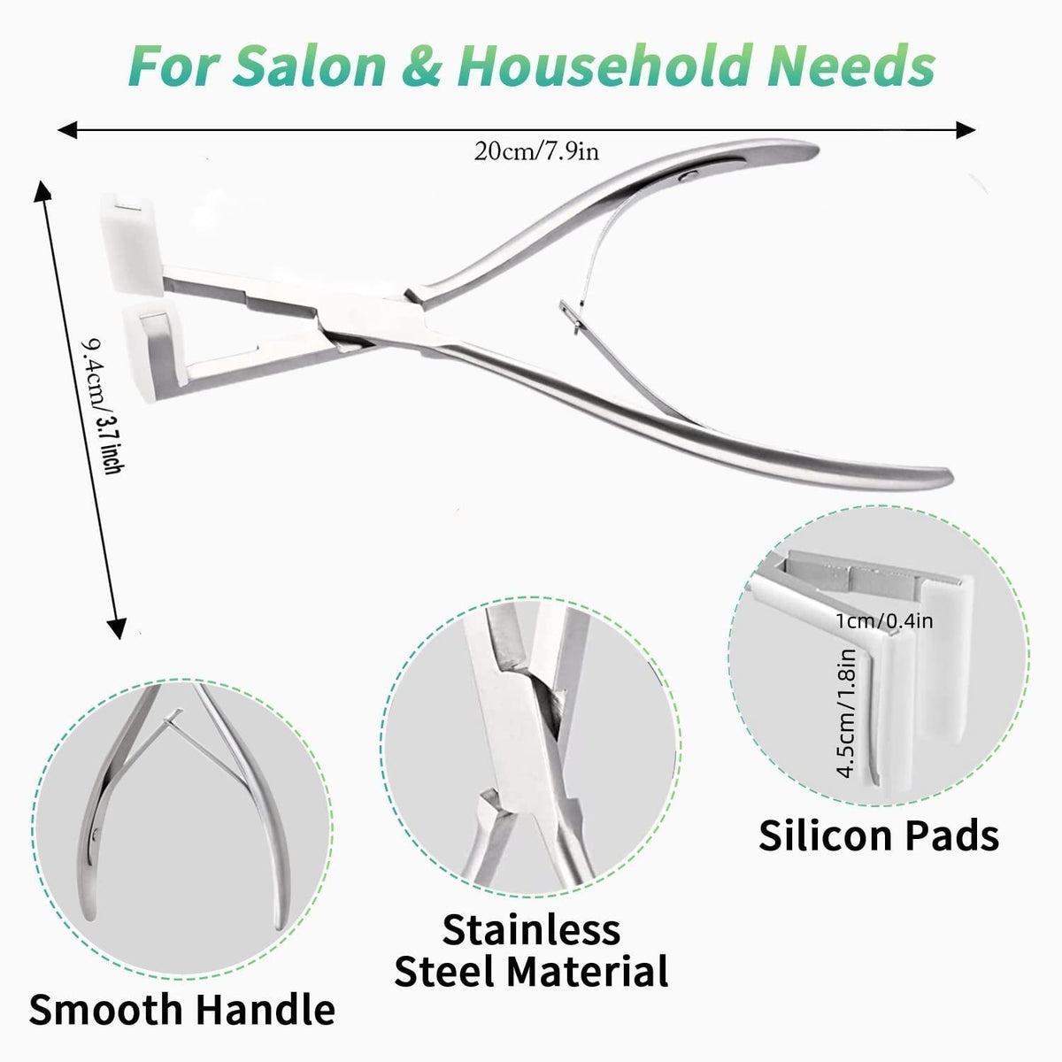 WXFHTDA hair clips for tidy sectioning during extension work.