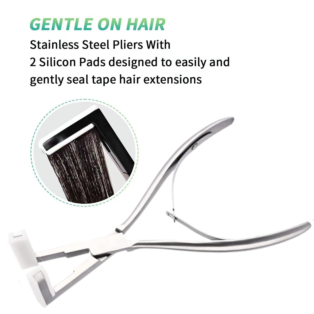 WXFHTDA hair extension padding pads for gentle, even pressure.