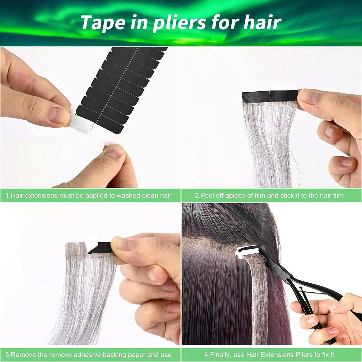 WXFHTDA tape tabs offer durable adhesive for extensions.