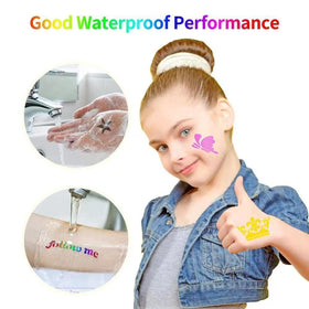 wxfhtda kids party gift glitter tattoo set for creative fun