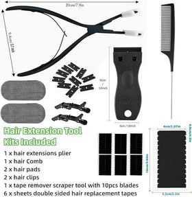 WXFHTDA tape-in hair extensions pliers in action for smooth sealing