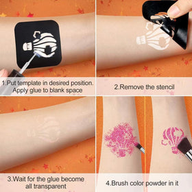 wxfhtda five brushes for precise glitter application