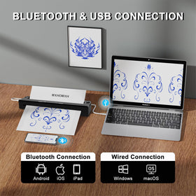 Portable WXHOWXH with a 1500mAh battery powers multiple stencil sessions.