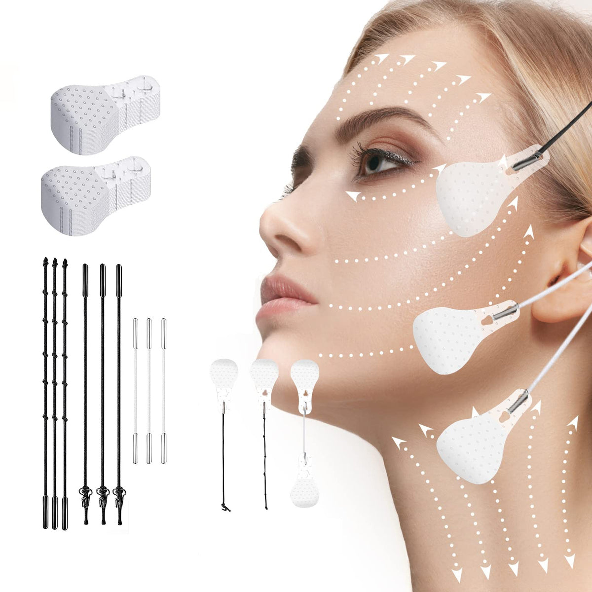 WXYINSPAS 40-piece face tape for instant lift during makeup