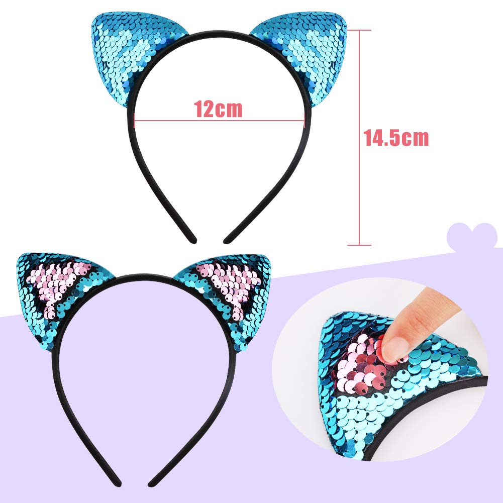 WXJ13 cat ears headband in black adds chic vibes to nights out.